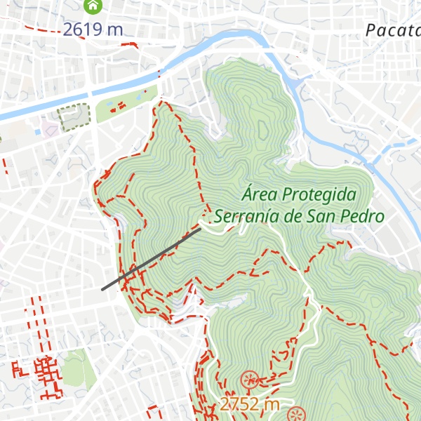 Map of Cerro San Pedro
