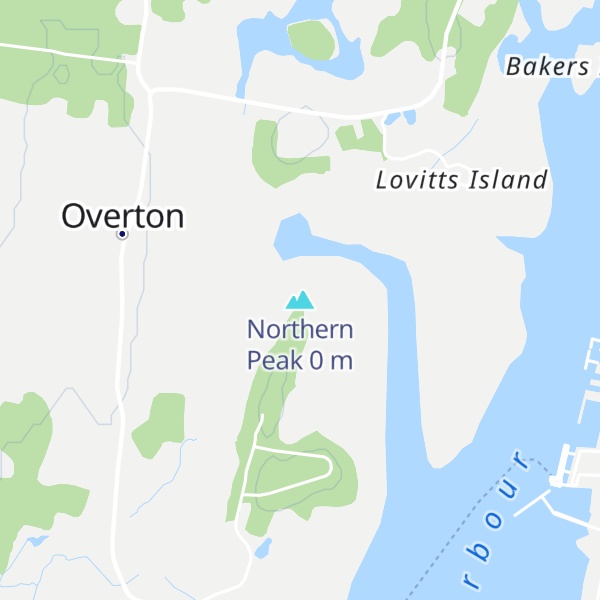 Map of Northern Peak