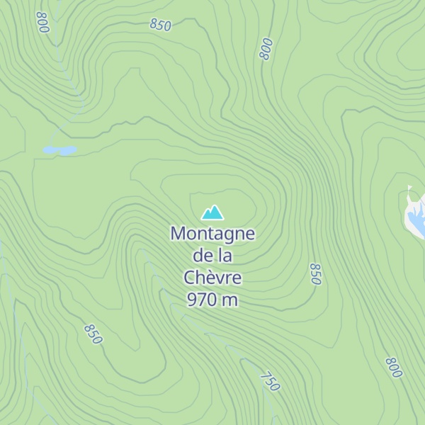 Map of Montagne de la Chèvre