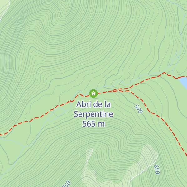 Map of Abri de la Serpentine