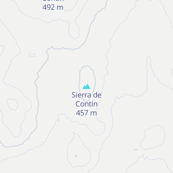 Map of Sierra de Contín
