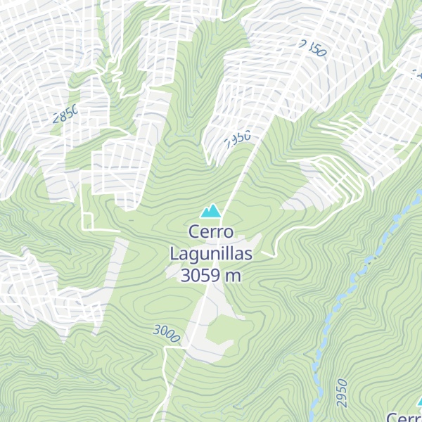 Map of Cerro Lagunillas