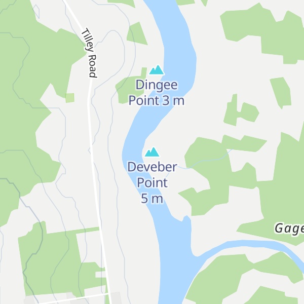 Map of Deveber Point