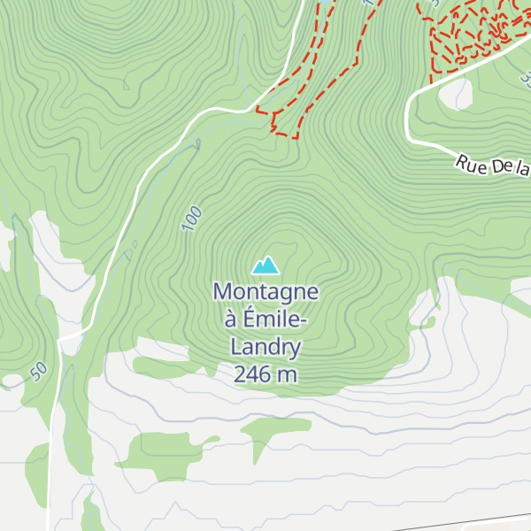 Map of Montagne à Émile-Landry