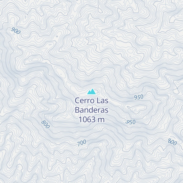 Map of Cerro Las Banderas
