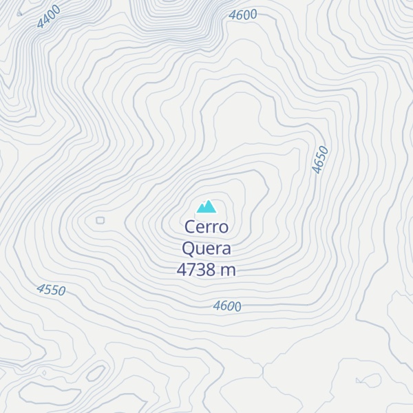 Map of Cerro Quera