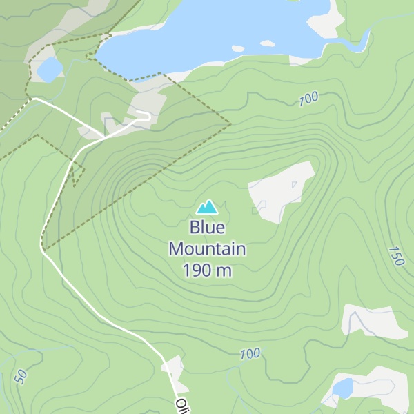 Map of Blue Mountain