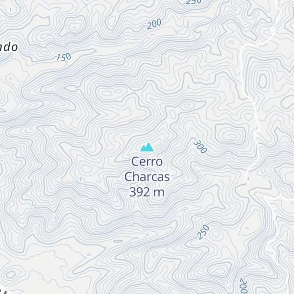 Map of Cerro Charcas
