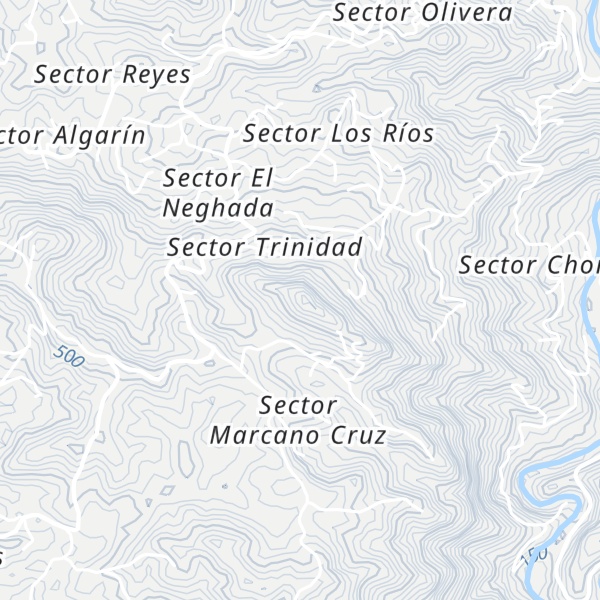 Map of Cerro La Peña