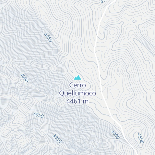 Map of Cerro Quellumoco