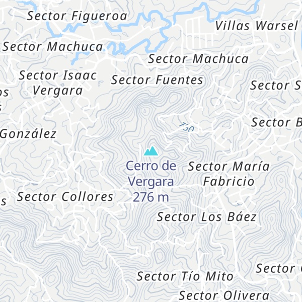 Map of Cerro de Vergara