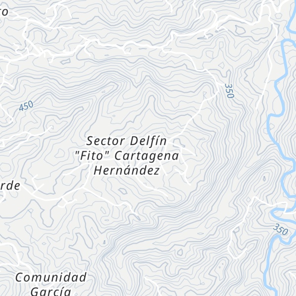 Map of Cerro Santa Bárbara