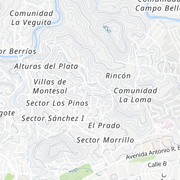 Map of Cerro La Guásima