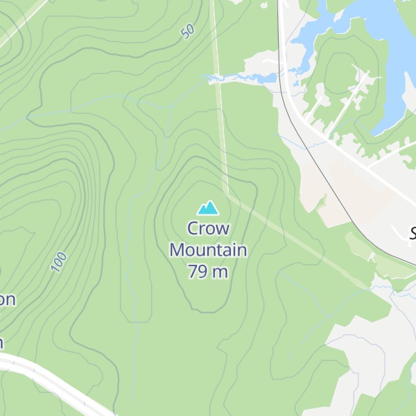 Map of Crow Mountain