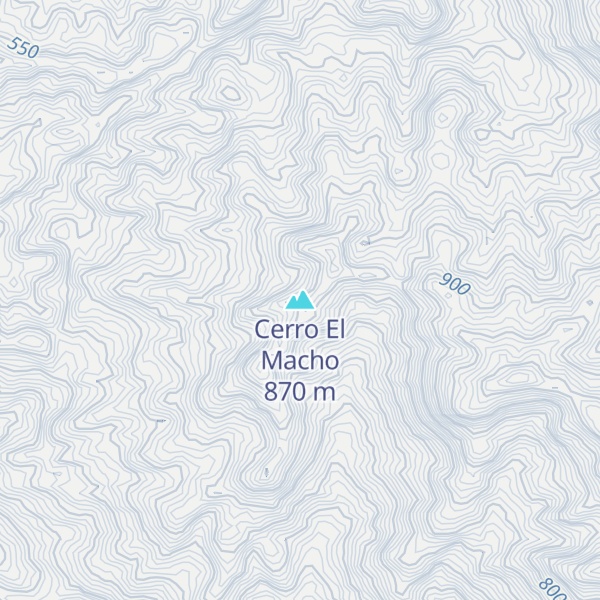Map of Cerro El Macho
