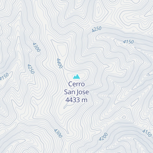 Map of Cerro San Jose