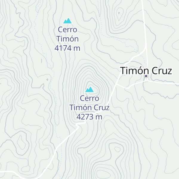 Map of Cerro Timón Cruz