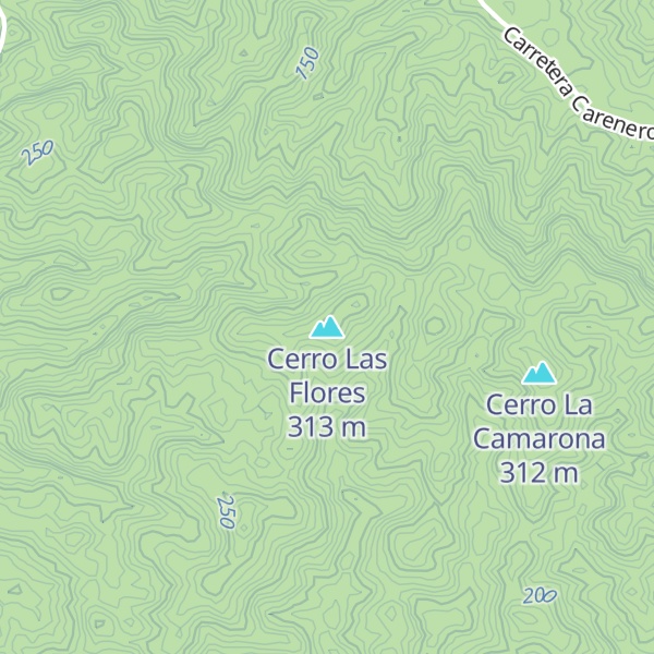 Map of Cerro Las Flores