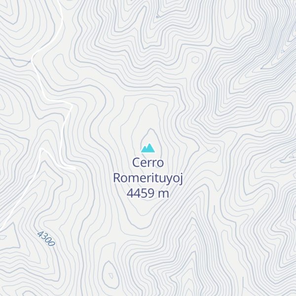 Map of Cerro Romerituyoj