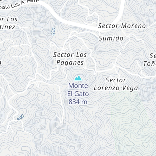 Map of Monte El Gato