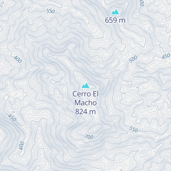 Map of Cerro El Macho