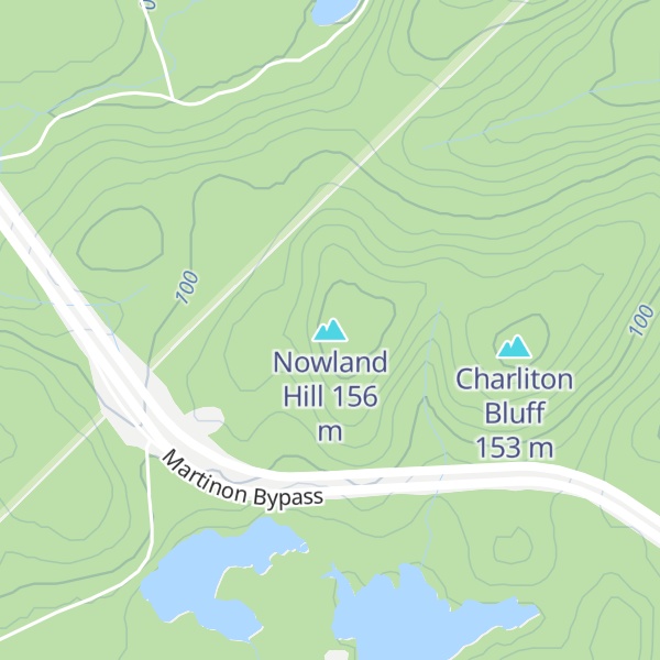 Map of Nowland Hill