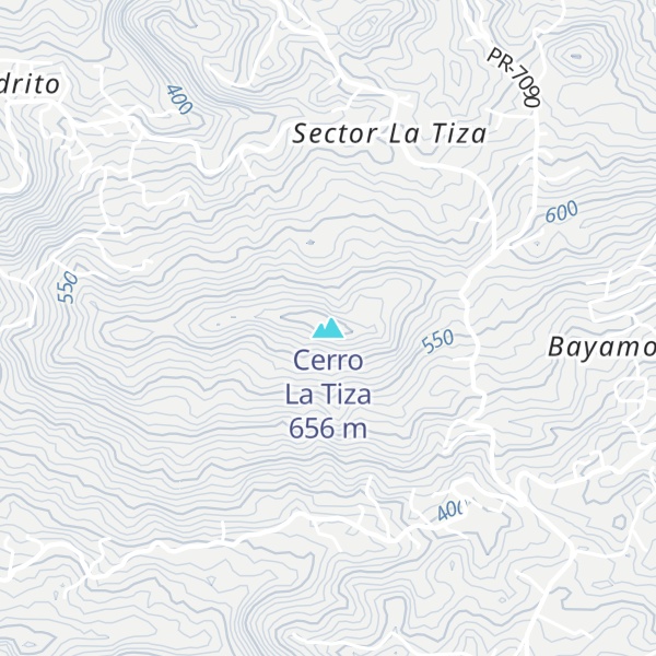 Map of Cerro La Tiza