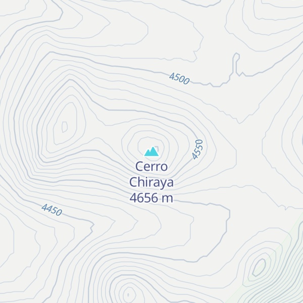 Map of Cerro Chiraya