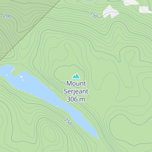 Map of Mount Serjeant