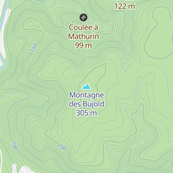 Map of Montagne des Bujold