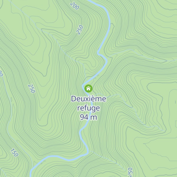 Map of Deuxième refuge