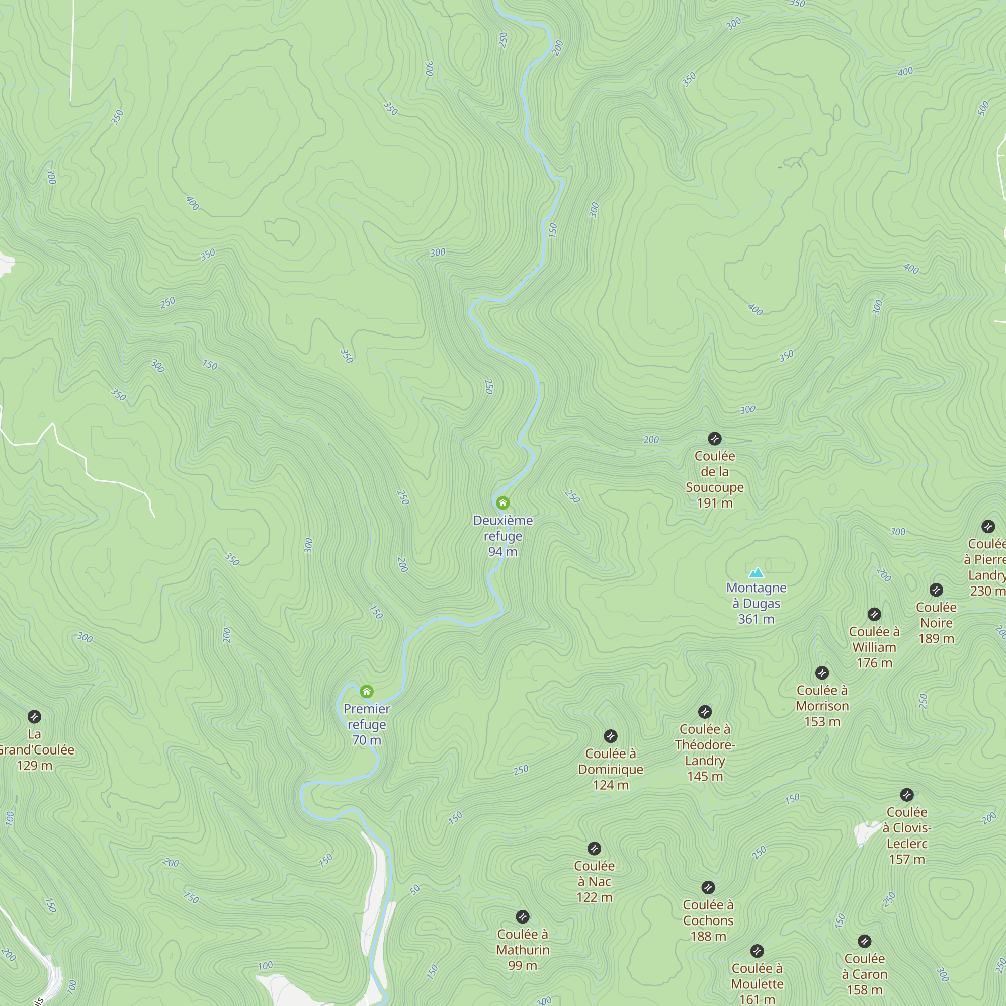Deuxième refuge map