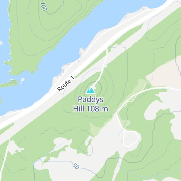 Map of Paddys Hill