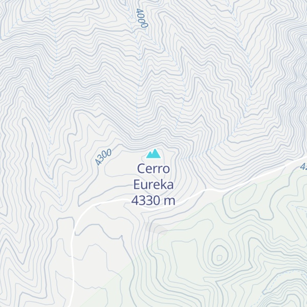 Map of Cerro Eureka