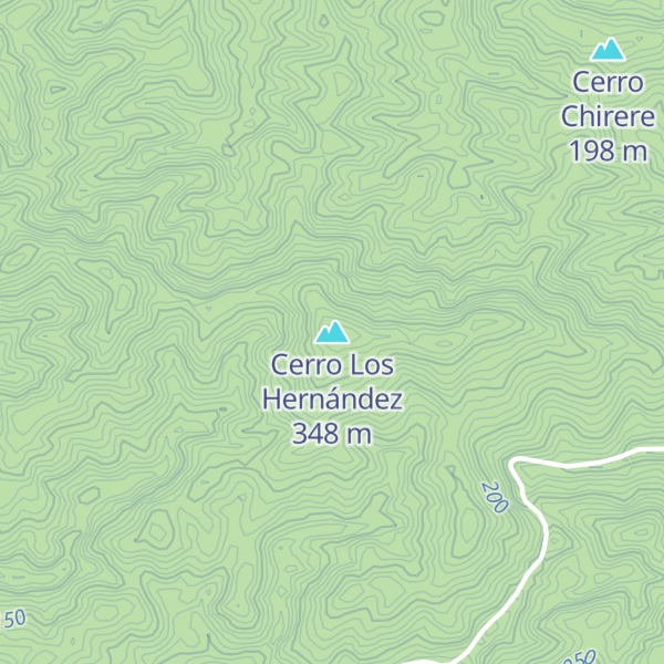 Map of Cerro Los Hernández