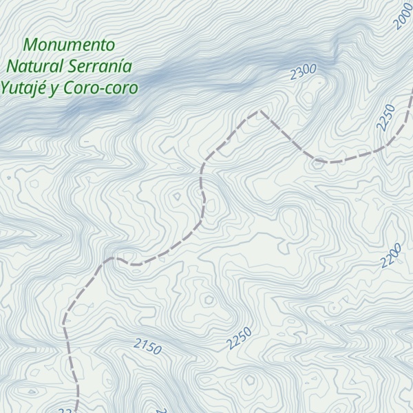 Map of Cerro Yutajé