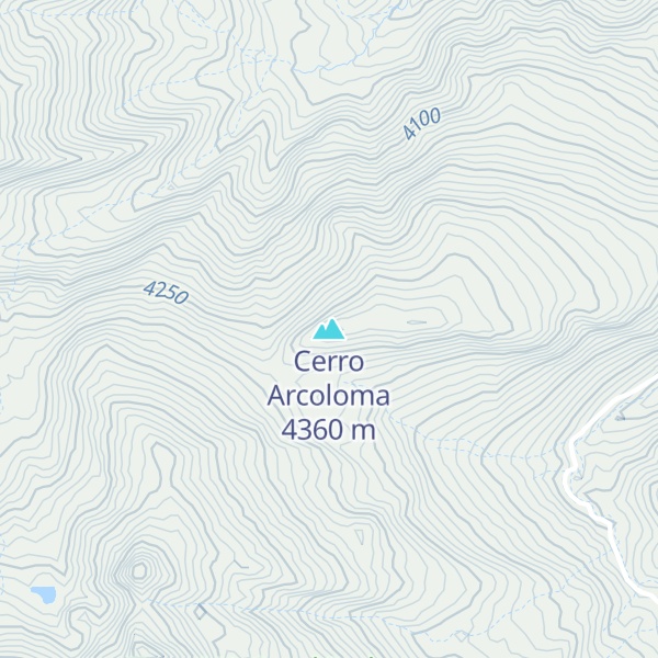 Map of Cerro Arcoloma
