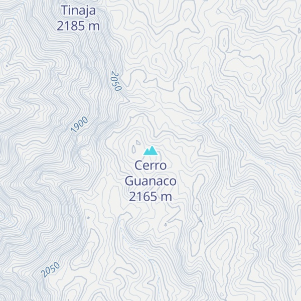Map of Cerro Guanaco