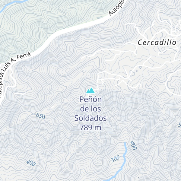 Map of Peñón de los Soldados