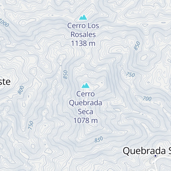 Map of Cerro Quebrada Seca