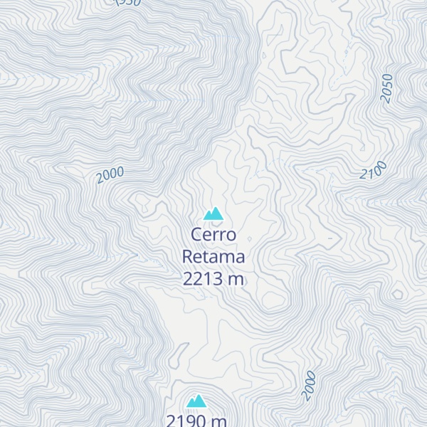 Map of Cerro Retama