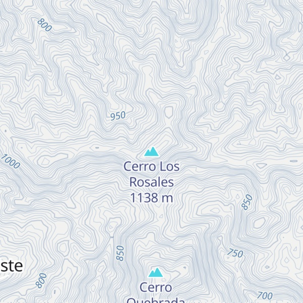 Map of Cerro Los Rosales