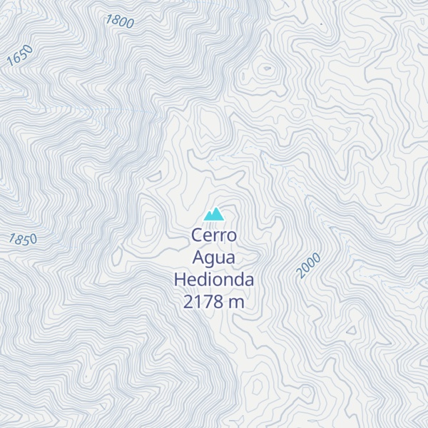 Map of Cerro Agua Hedionda