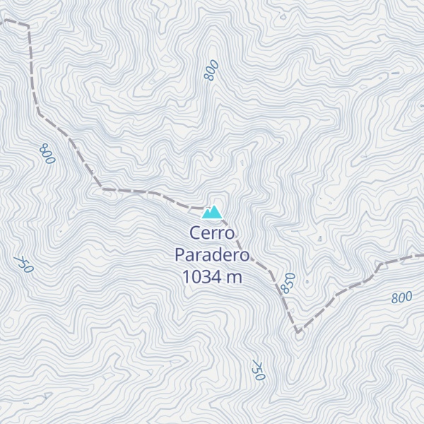 Map of Cerro Paradero