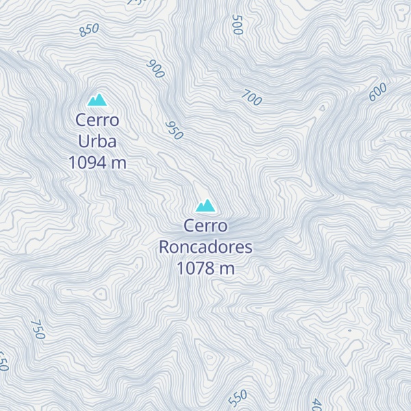 Map of Cerro Roncadores