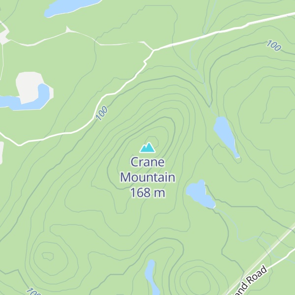 Map of Crane Mountain