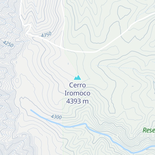 Map of Cerro Iromoco