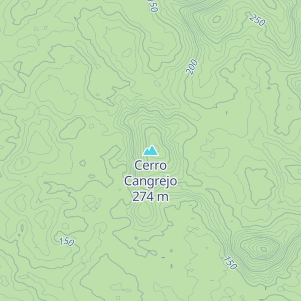 Map of Cerro Cangrejo