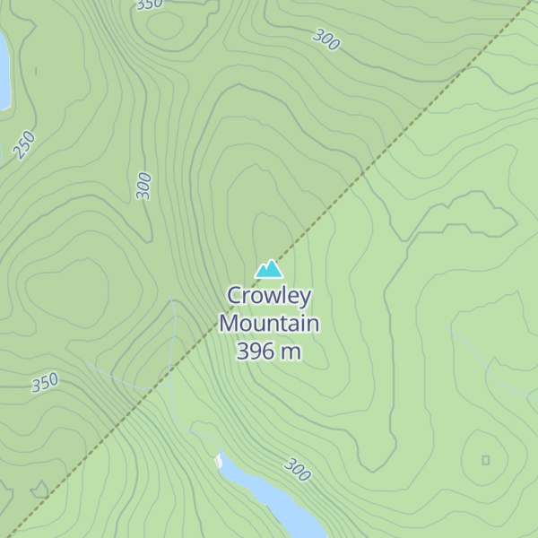 Map of Crowley Mountain