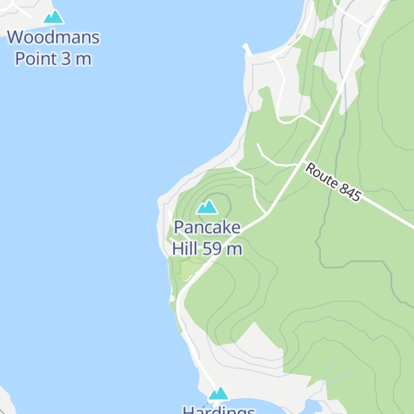 Map of Pancake Hill